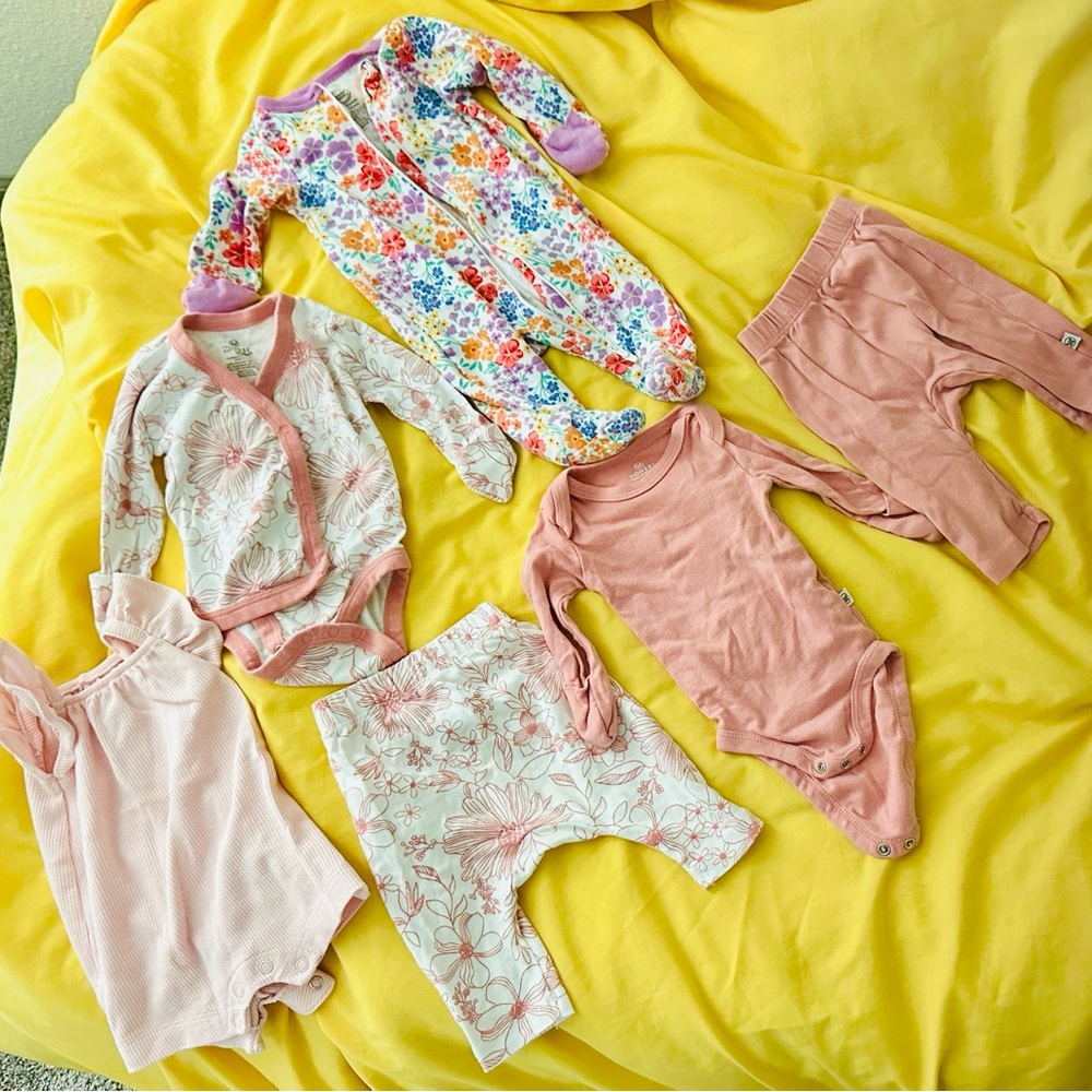 The Honest Company, Carter’s & Wonder Nation Newborn Baby Pink + Matching Sets